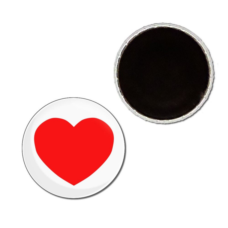 Heart - Button Badge Fridge Magnet