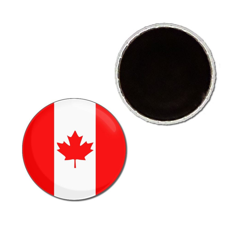 Canada Flag - Button Badge Fridge Magnet