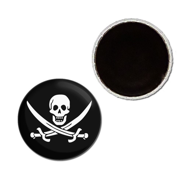 Jolly Roger - Button Badge Fridge Magnet