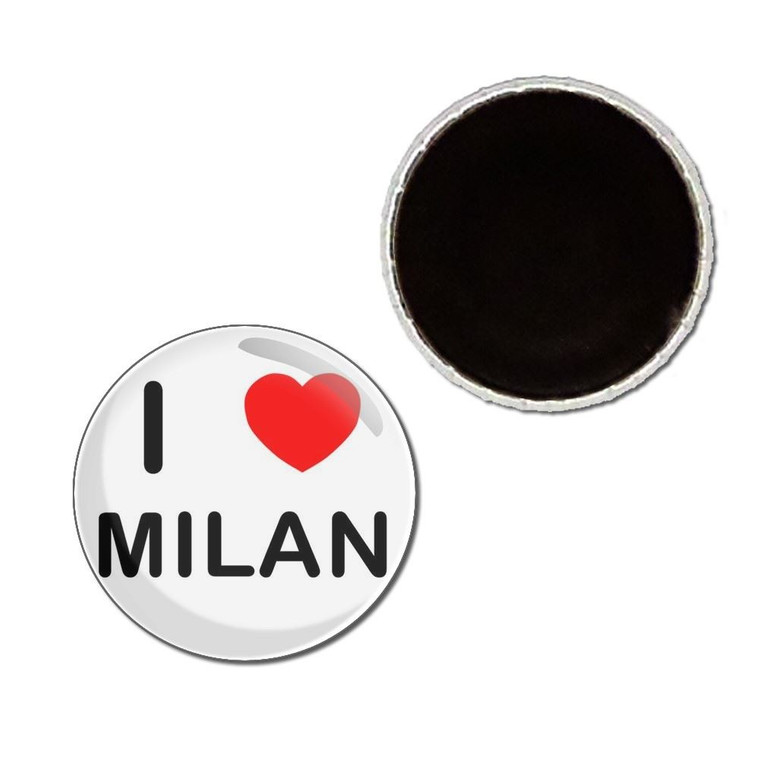 I Love Milan - Button Badge Fridge Magnet