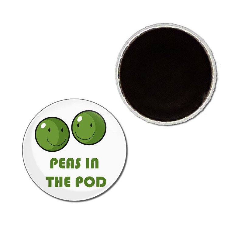 Peas in the Pod - Button Badge Fridge Magnet