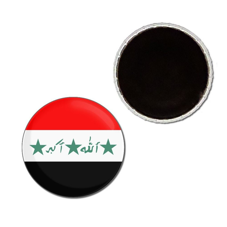 Iraq Flag - Button Badge Fridge Magnet
