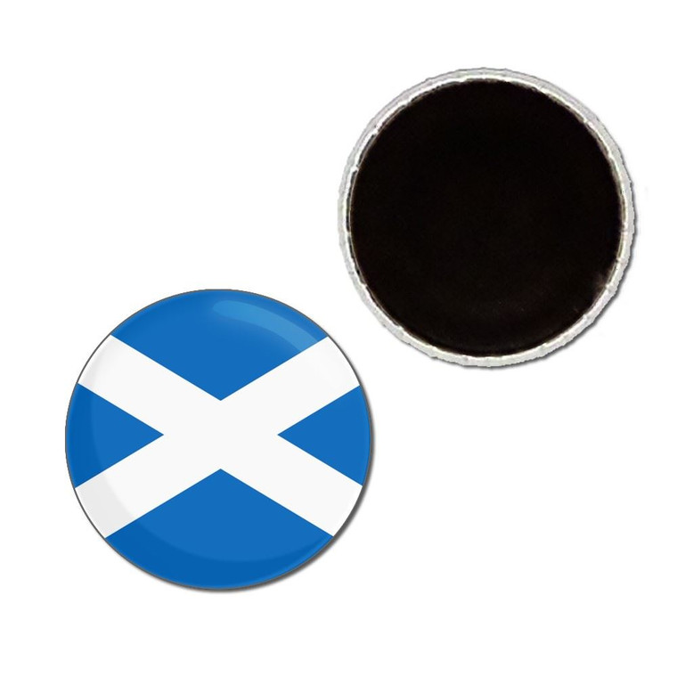 Scotland Flag - Button Badge Fridge Magnet