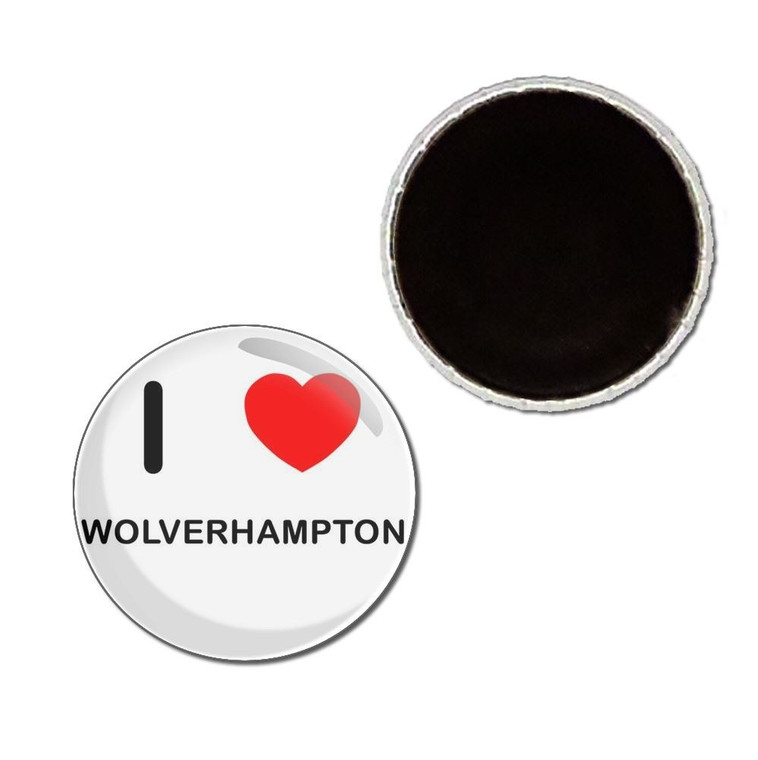I Love Wolverhampton - Button Badge Fridge Magnet