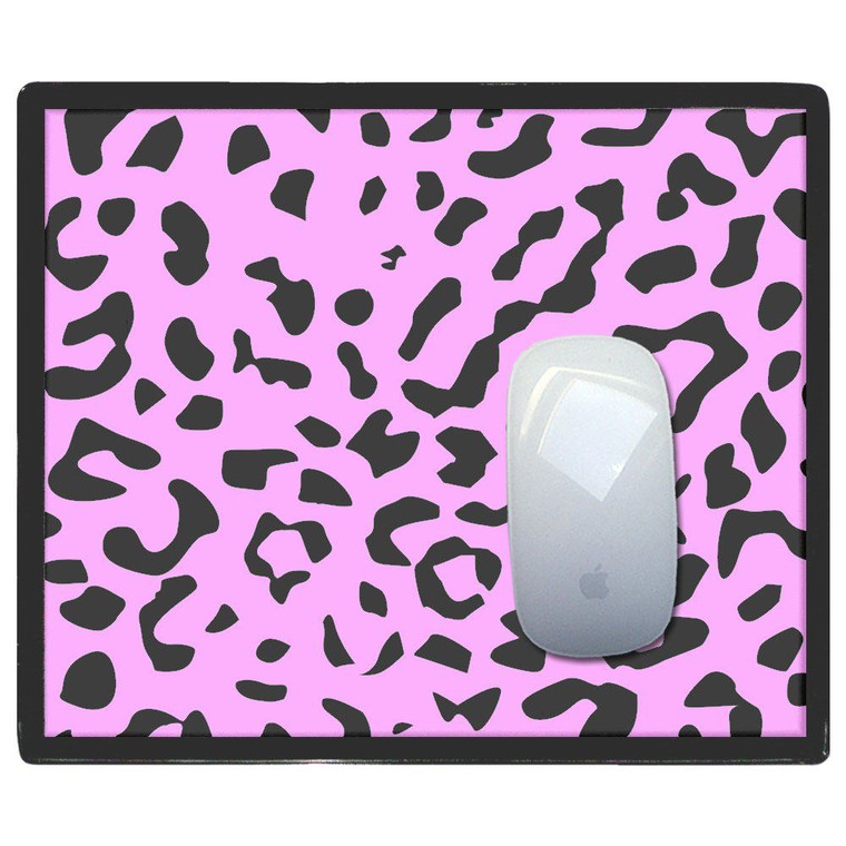 Pink Leopard Print - Mouse Mat