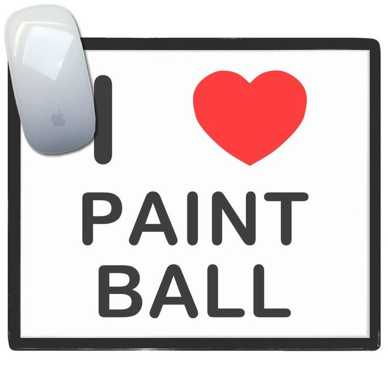 I love Paint Ball - Mouse Mat