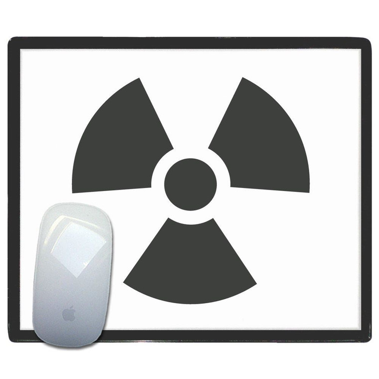Black Nuclear Symbol - Mouse Mat