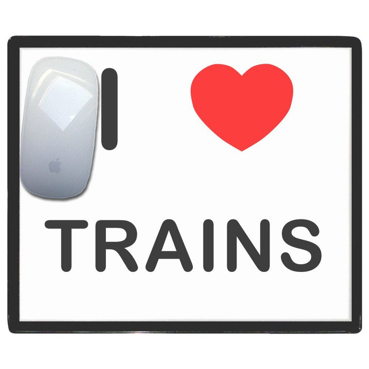 I Love Trains - Mouse Mat