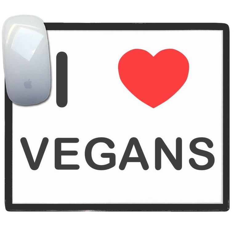 I Love Vegans - Mouse Mat