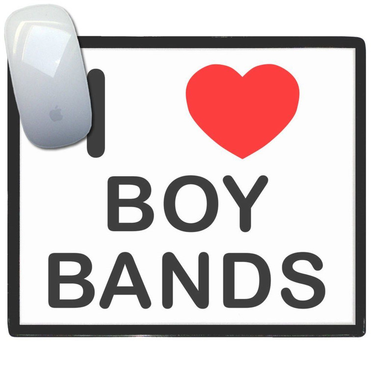 I Love Boy Bands - Mouse Mat
