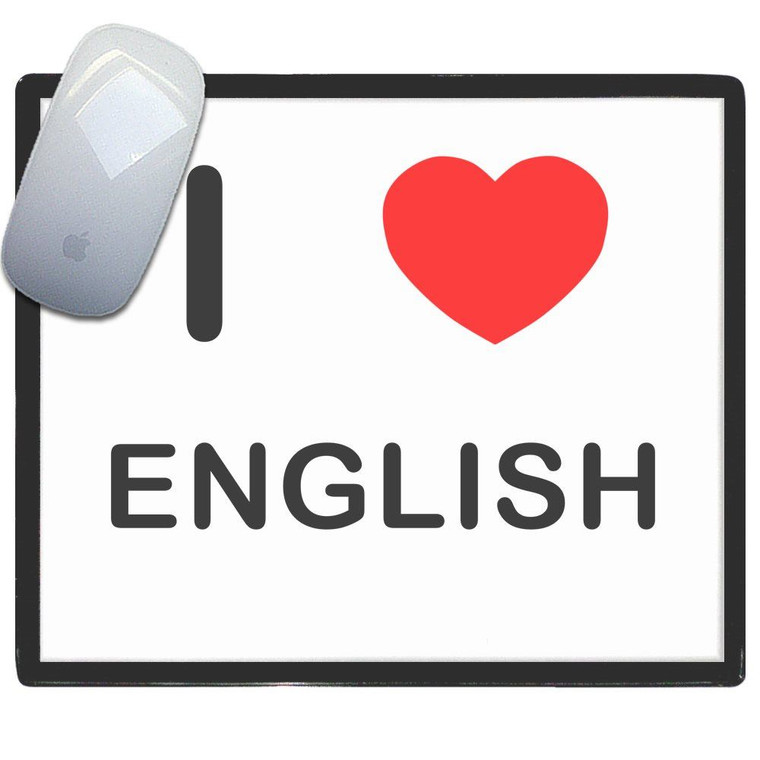 I Love English - Mouse Mat