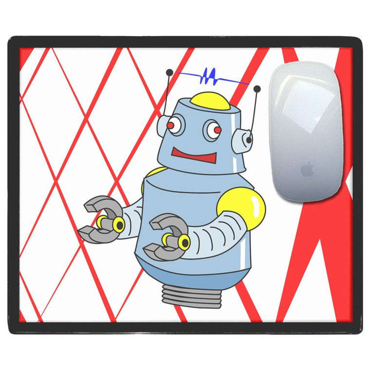 Red Boy Robot - Mouse Mat