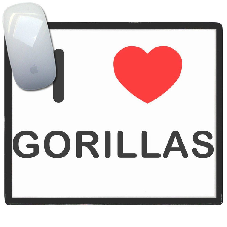 I Love Gorillas - Mouse Mat