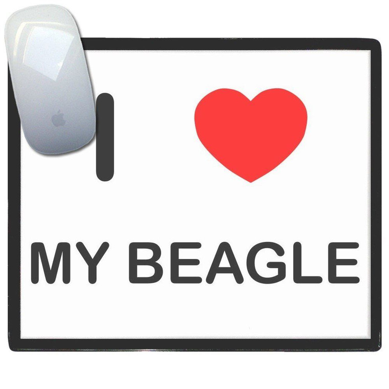 I Love My Beagle - Mouse Mat