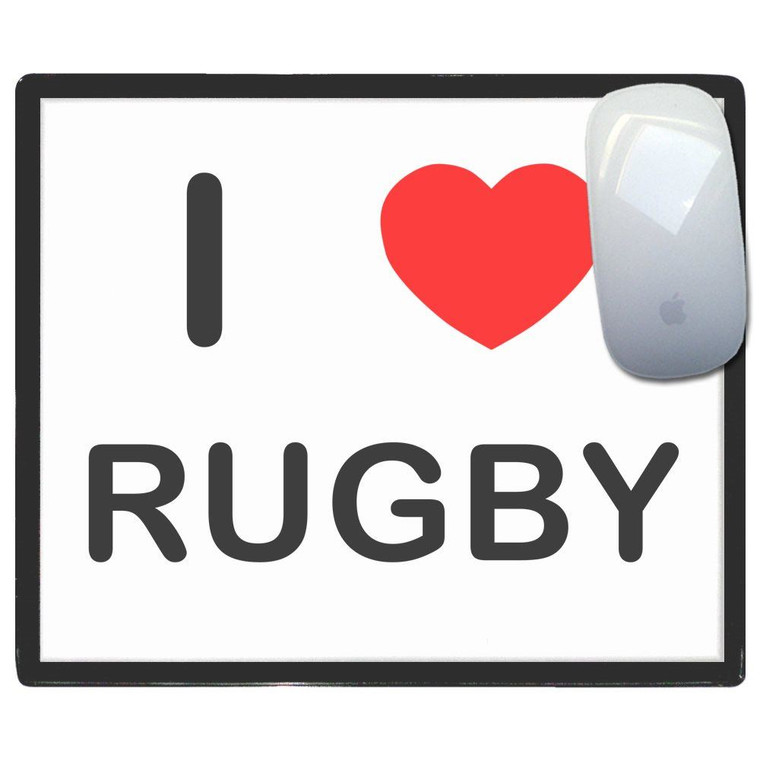 I Love Rugby - Mouse Mat