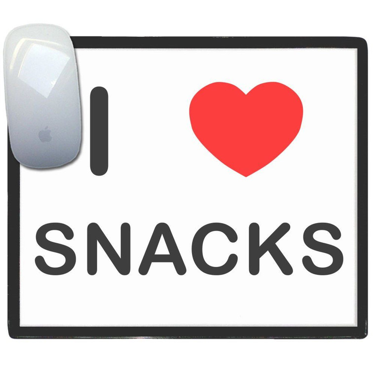 I Love Snacks - Mouse Mat