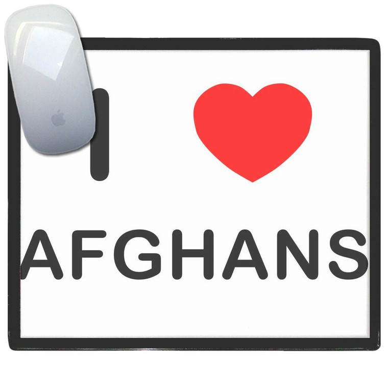 I Love Afghans - Mouse Mat