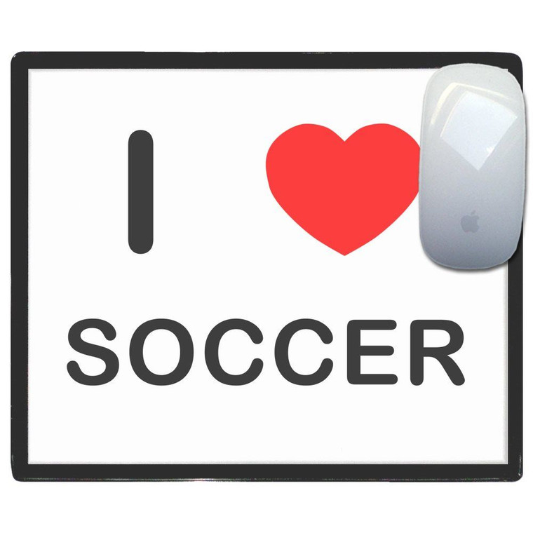 I Love Soccer - Mouse Mat