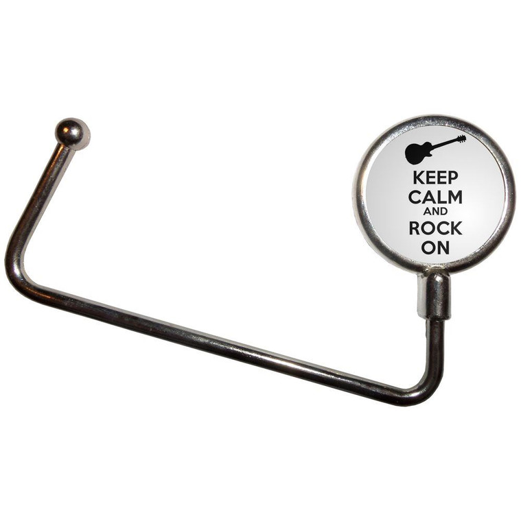 Keep Calm and Rock On - Handbag Table Hook Hanger