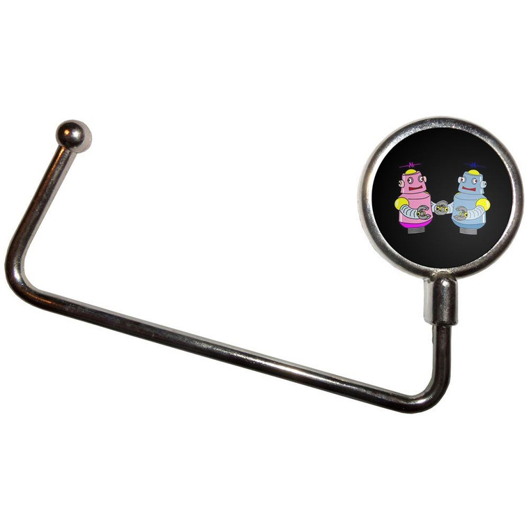 Black Robot Couple - Handbag Table Hook Hanger