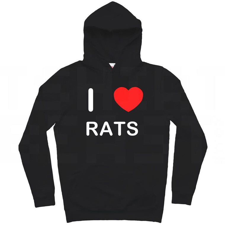 I Love Rats - Hoodie