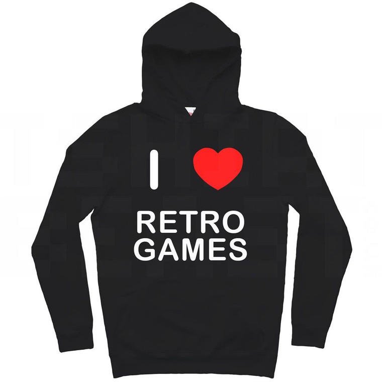 I Love Retro Games - Hoodie