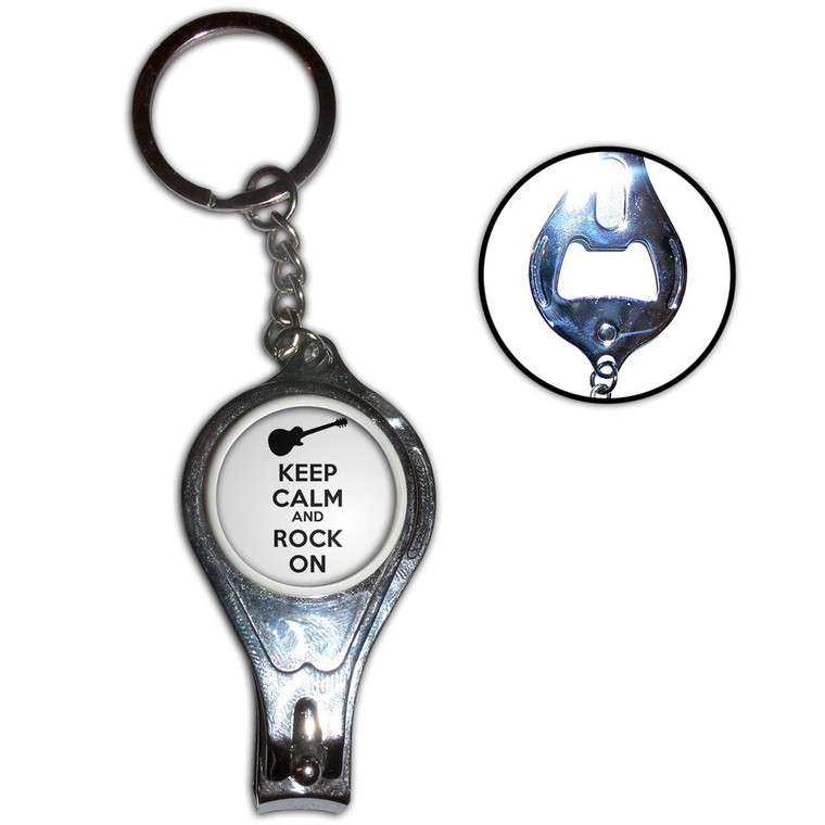 Keep Calm and Rock On - Nail Clipper Bottle Opener