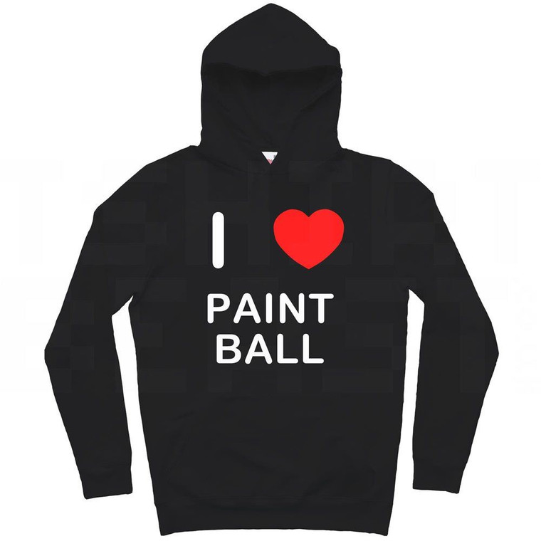I love Paint Ball - Hoodie