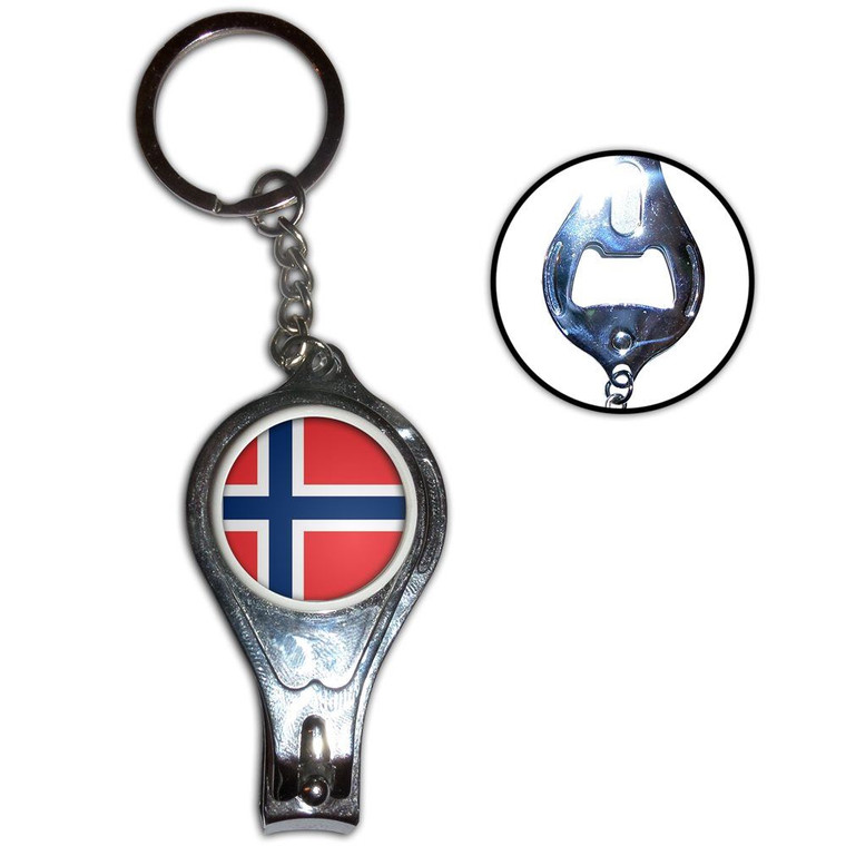 Norway Flag - Nail Clipper Bottle Opener