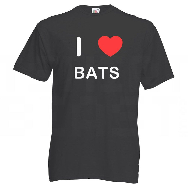 I Love Bats - T Shirt