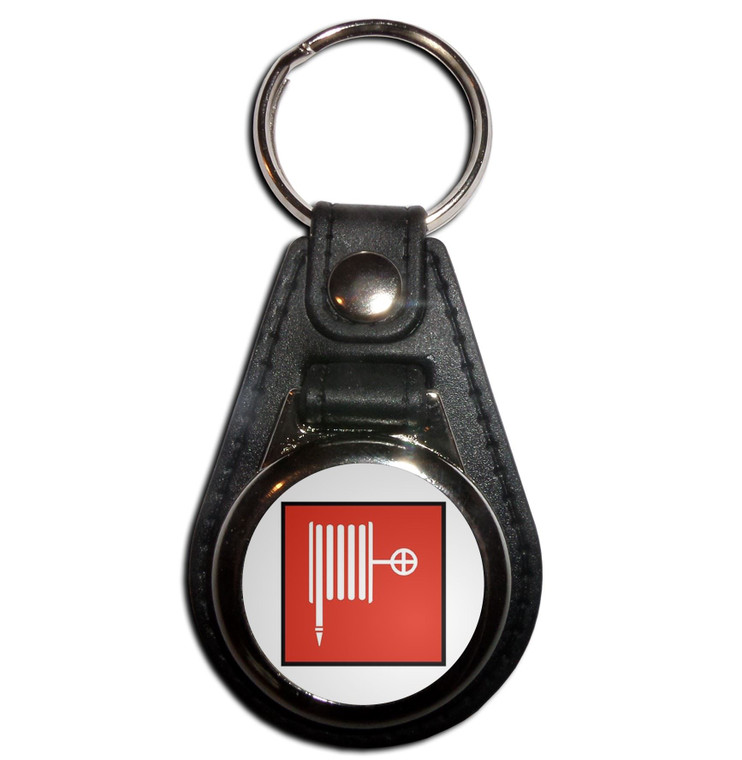 Fire Hose - Plastic Medallion Key Ring