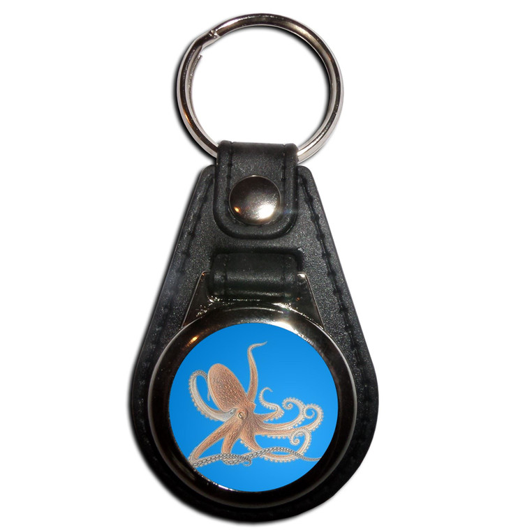 Octopus - Plastic Medallion Key Ring