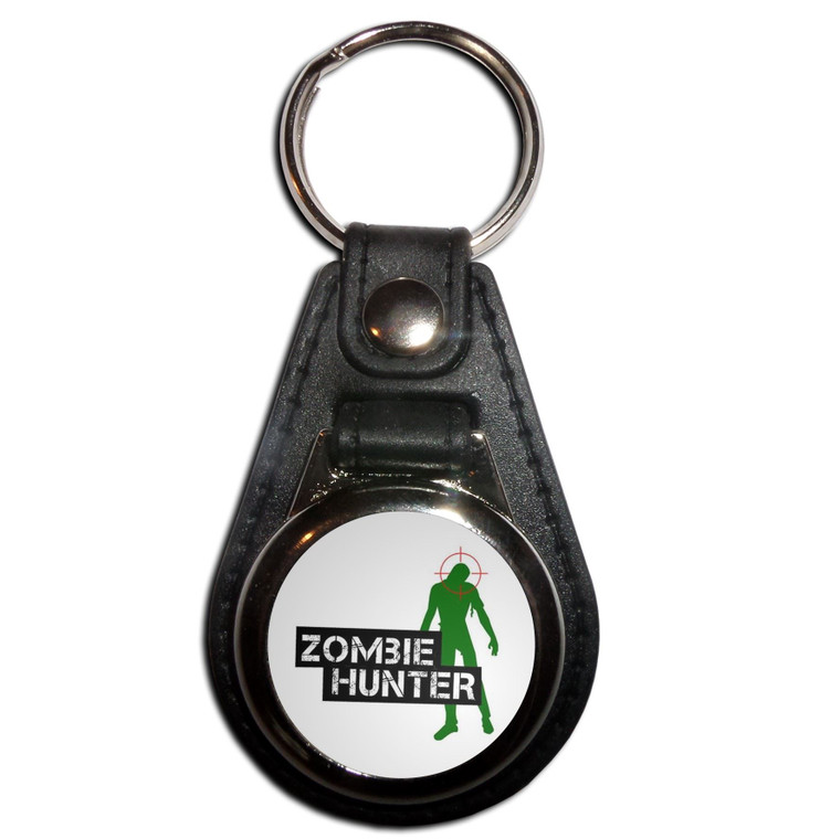 Zombie Hunter - Plastic Medallion Key Ring