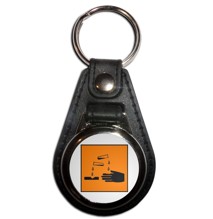 Corrosive - Plastic Medallion Key Ring