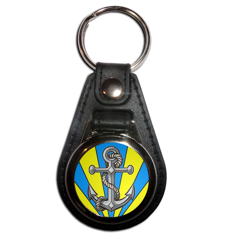 Anchor - Plastic Medallion Key Ring