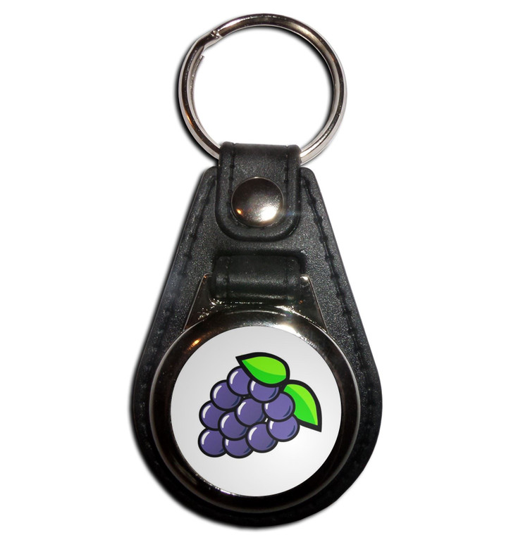 Fruit Machine Grapes - Plastic Medallion Key Ring