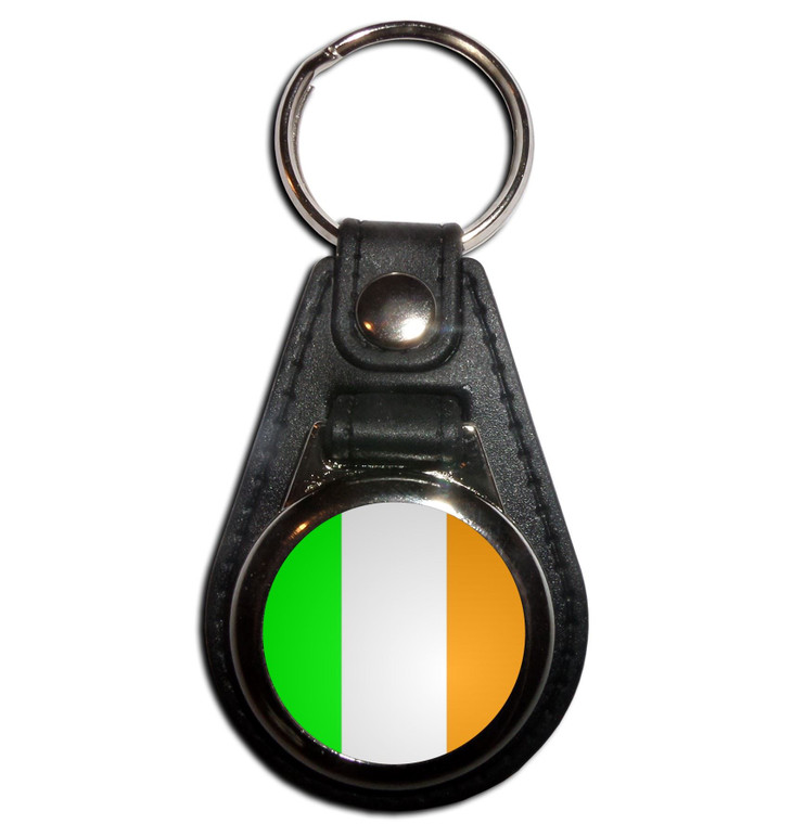 Ireland Flag - Plastic Medallion Key Ring