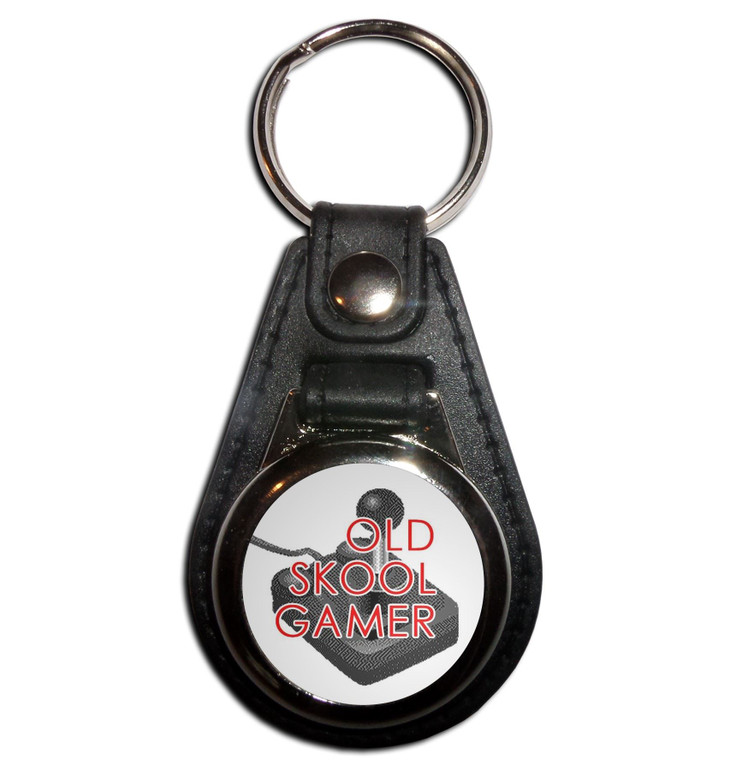 Old Skool Gamer - Plastic Medallion Key Ring