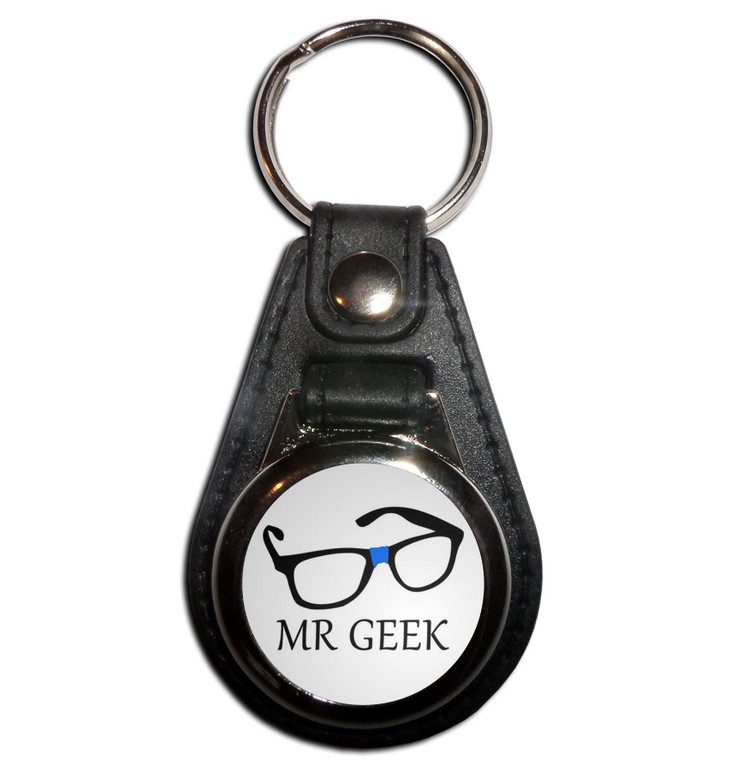 Mr Geek - Plastic Medallion Key Ring