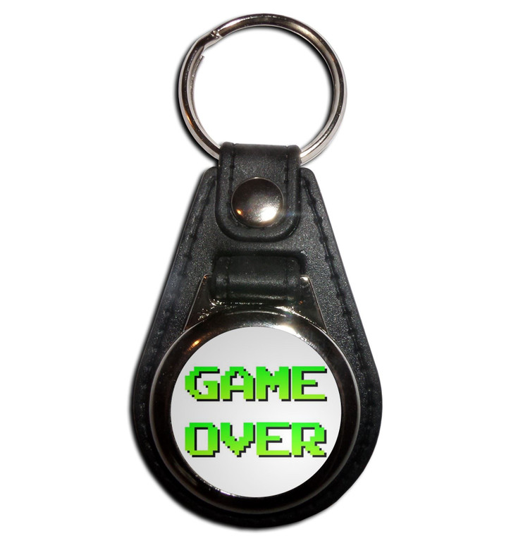 Game Over - Plastic Medallion Key Ring