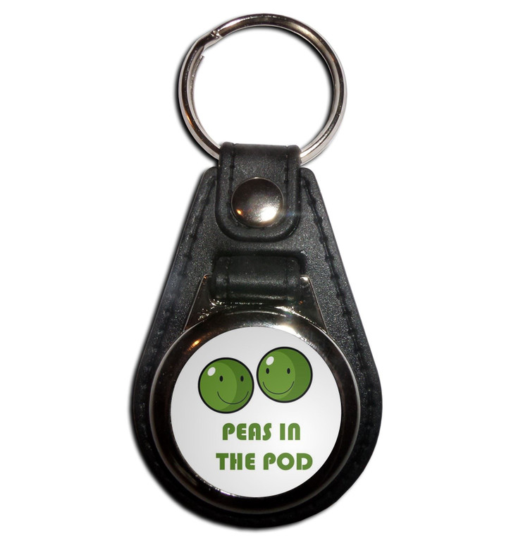 Peas in the Pod - Plastic Medallion Key Ring