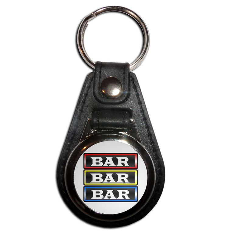 Fruit Machine Bar - Plastic Medallion Key Ring