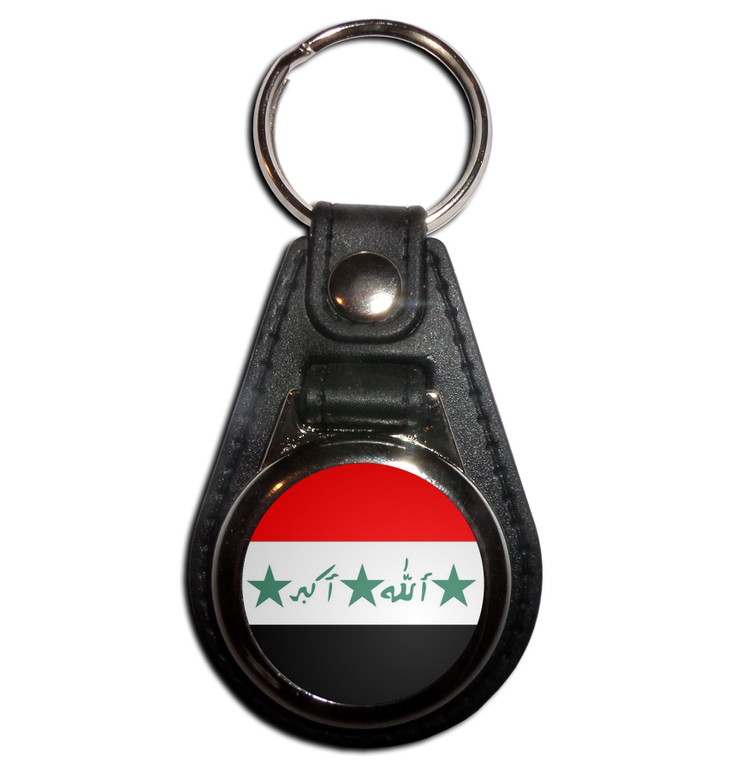 Iraq Flag - Plastic Medallion Key Ring