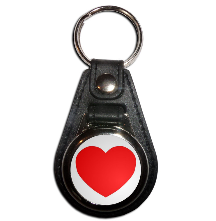 Heart - Plastic Medallion Key Ring