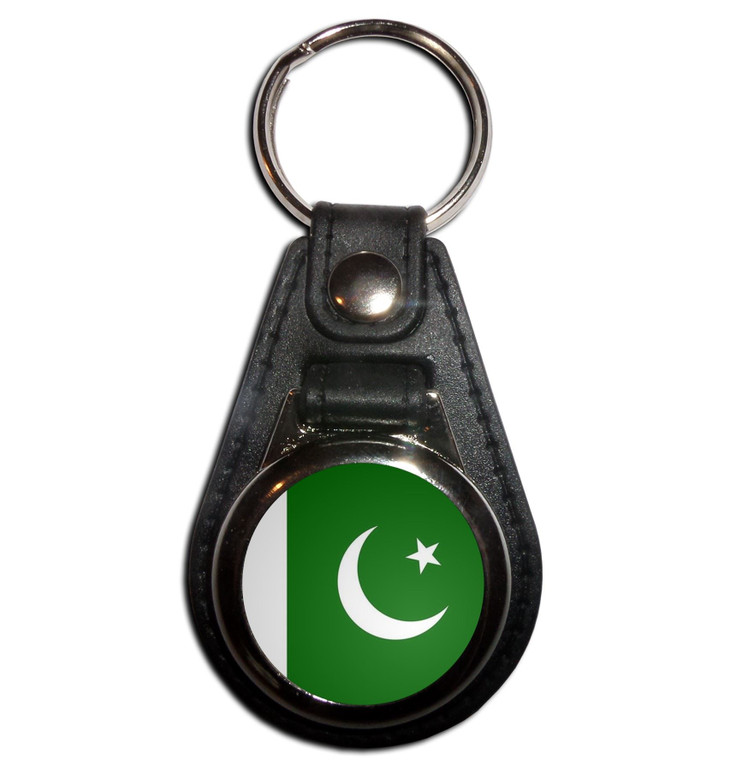 Pakistan Flag - Plastic Medallion Key Ring