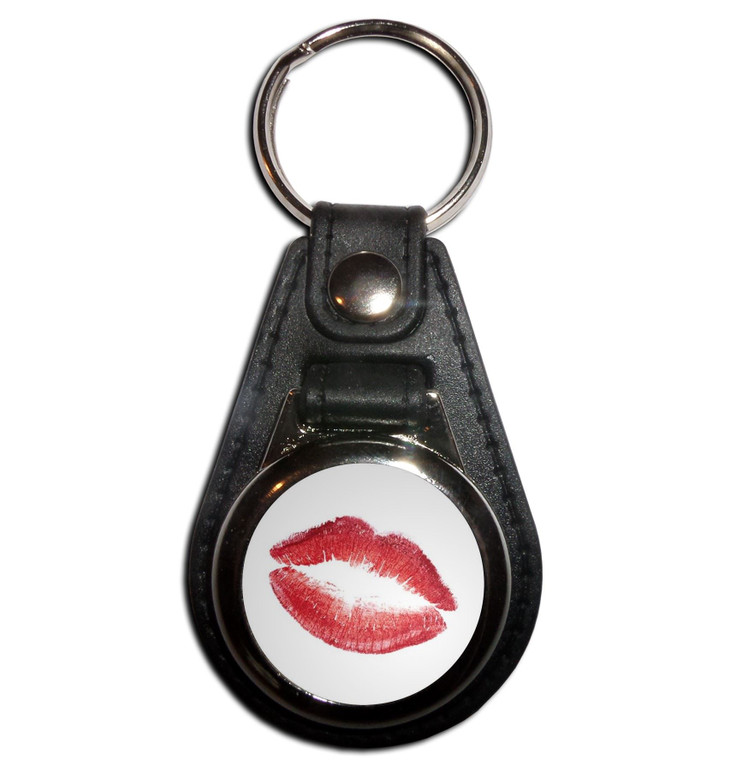 Lips - Plastic Medallion Key Ring