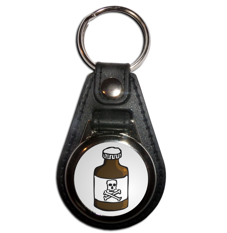 Poison Bottle - Plastic Medallion Key Ring