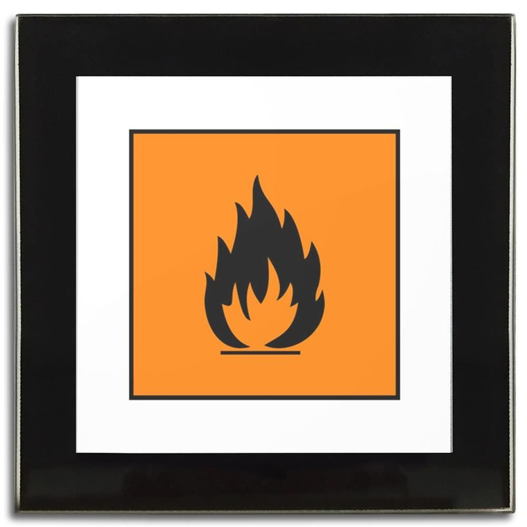 Flammable - Square Glass Coaster