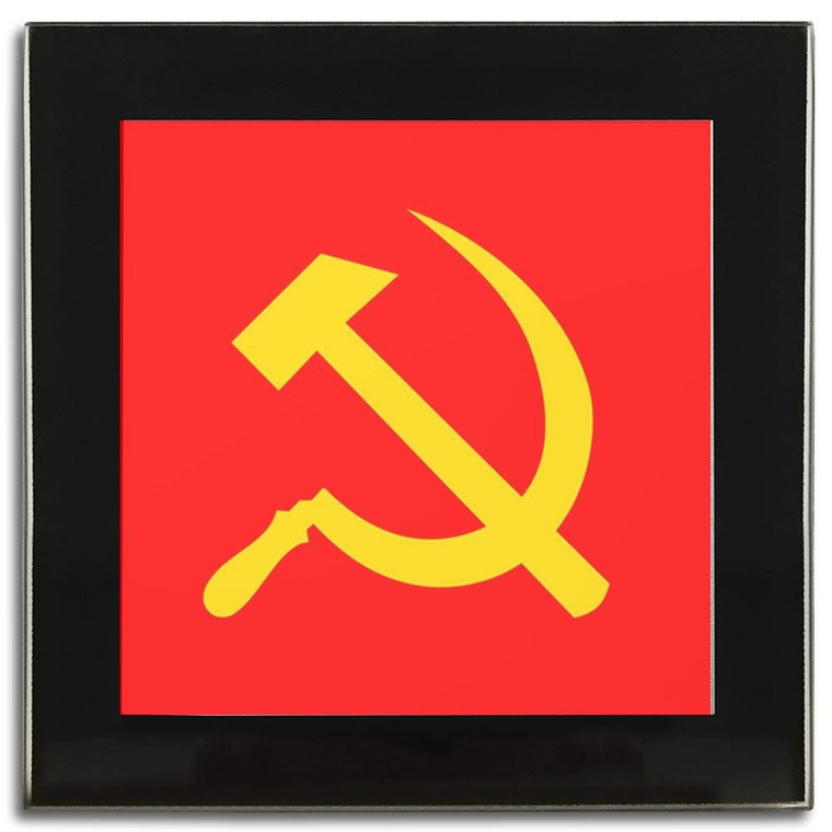 Soviet Union Flag - Square Glass Coaster