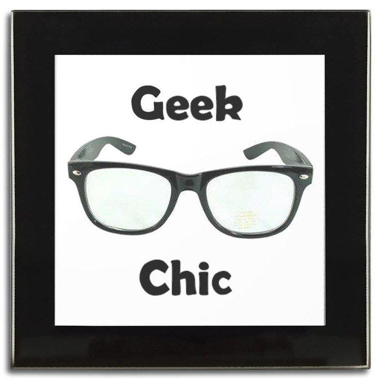 Geek Chic - Square Glass Coaster